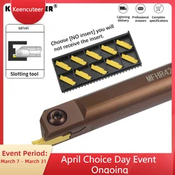 MFHR320/420 spring steel for MGMN200/300 Large range 25/140mm 16mm 20mm 25mm Inner hole end face Groove cutter Mechanical lathe