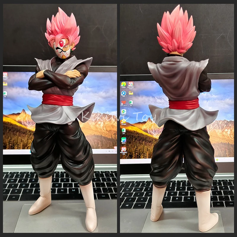

28cm Dragon Ball Anime Figure Son Goku Figures Super Saiyan With Mask Goku Action Figurine Customized GK Statue Collection Gifts