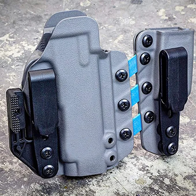 Imagem -06 - Kydex-acessórios Táticos Holster Kydex Iwb Garra Hidden Enhancement Dial Reforçado Faca Bainha Bainha Clip Ferramenta Parte 10 Conjuntos por Lote