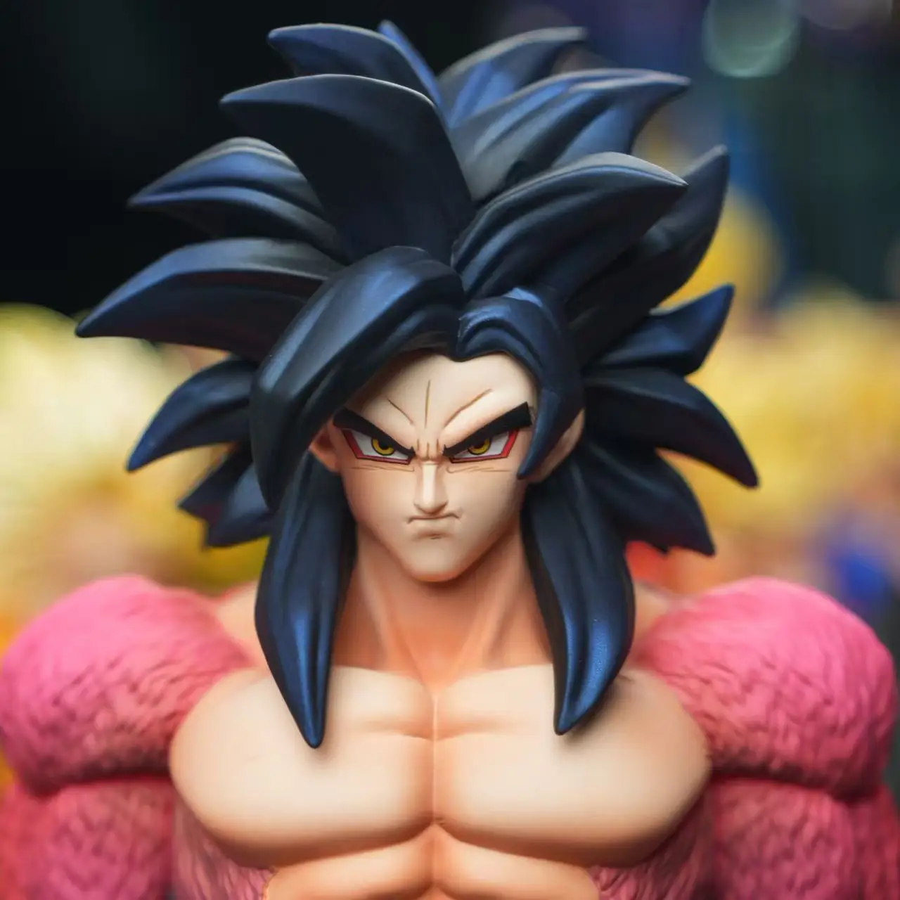 31.5cm/12.4in Anime Dragon Ball Super Saiyan 4 Son Goku Double Head Sculpt Action Figures Pvc Colection Model Toys view 5