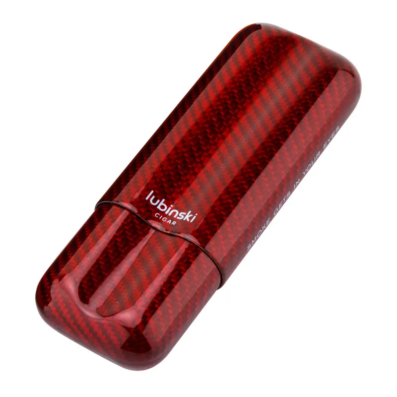 Imagem -05 - Carbon Fiber Portable Cigar Tube Grupo Tubo do Charuto Caixa de Presente Pcs Pack