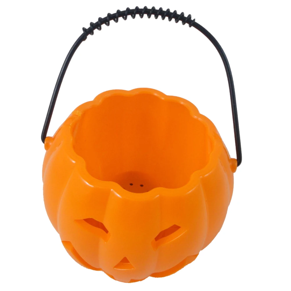 

Pumpkin Bucket Lantern Halloween Ornaments Portable Hand Lights Glow Sound Gift Jar Trick Treat Festival Decorations