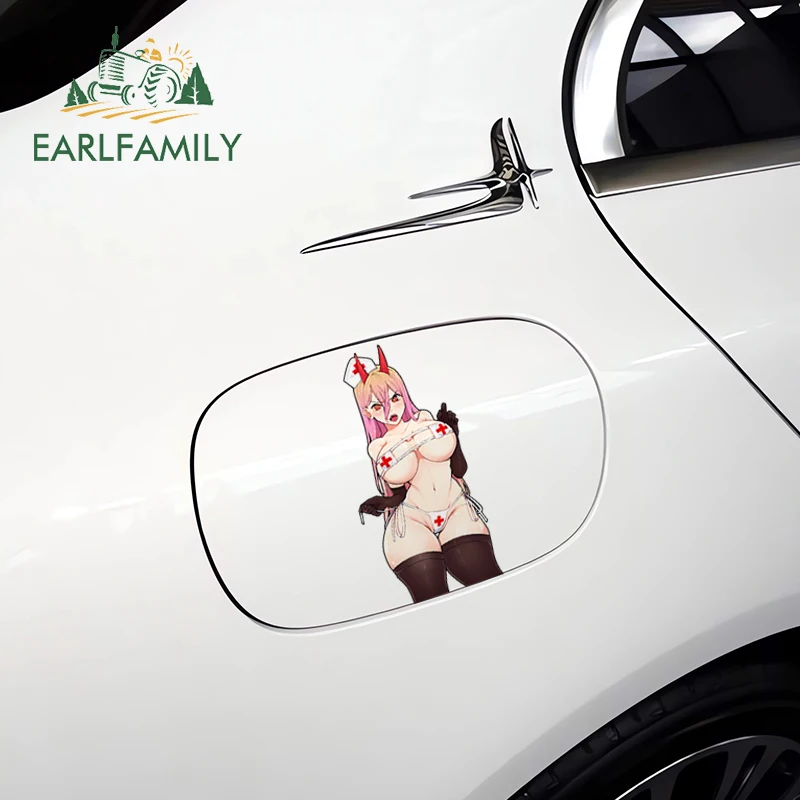 EARLFAMILY-pegatinas de protección solar para coche, calcomanías de personalidad para tabla de surf, decoración de parachoques, 13cm X 6,2 cm