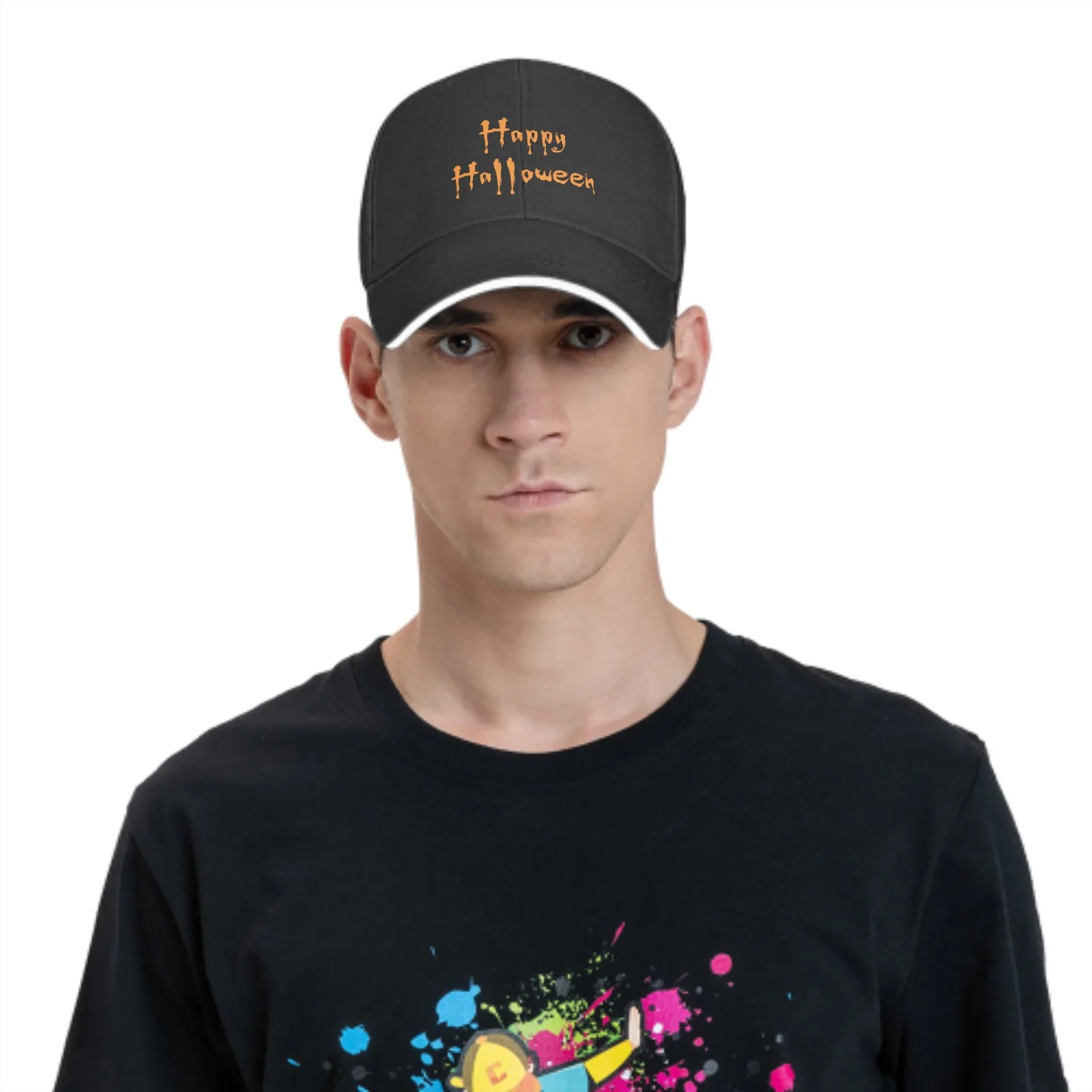 Happy Halloween Bat Baseball Cap Sandwich Duck Tongue Hat Spring Summer for Men Women Fashion Daily Sports Travel