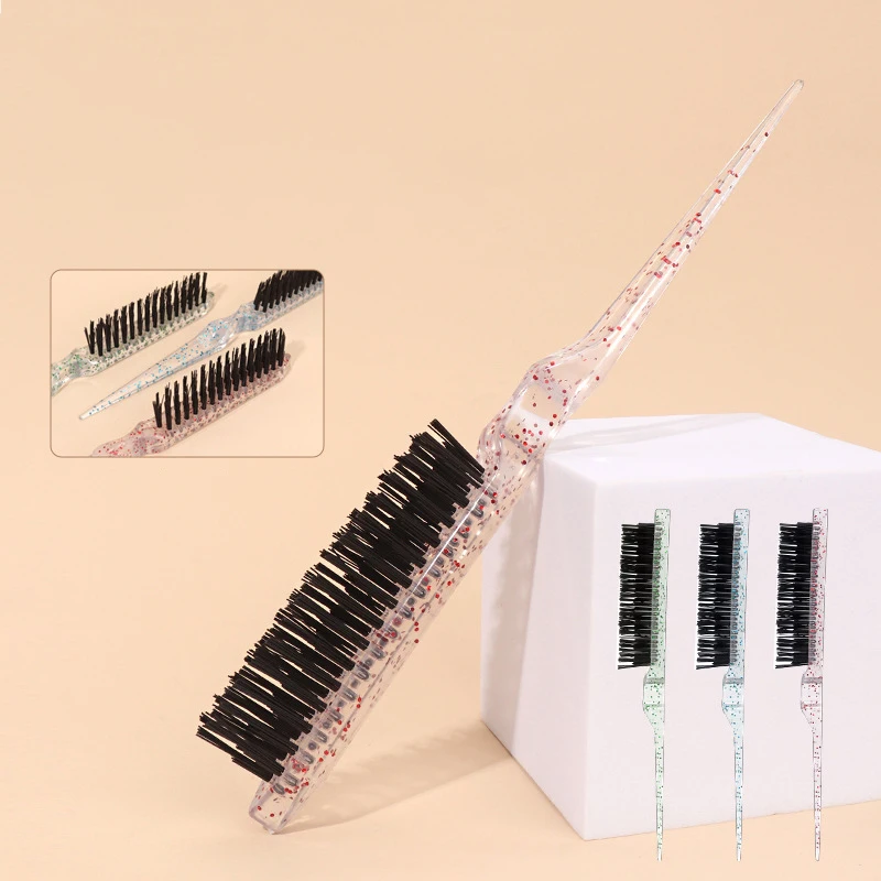 1pc crystal hair brush, used to comb the side and back of hair, suitable for both men and women For Hair Accessories image 2