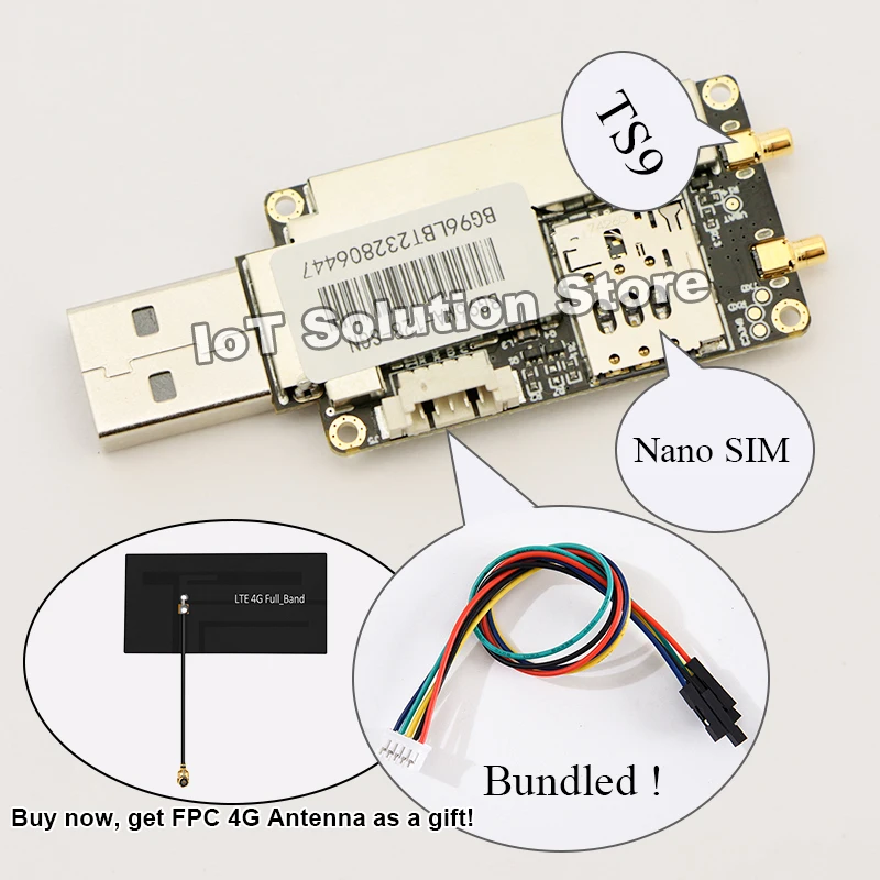 Quectel-BG96 de bajo consumo de energía, 375Kbps LPWA nb-iot 4G LTE Cat M1/NB1/EGPRS, Dongle USB por voz, SMS, BG96MA, BG96MA-128-SGN