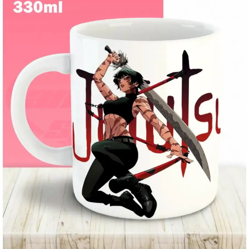 Ceramic Cup for Jjk Maki Zenin Satoru Gojo Suguru Geto Pattern Anime Peripheral 330Ml Coffee Cup Tea Water Cup Birthday Gift