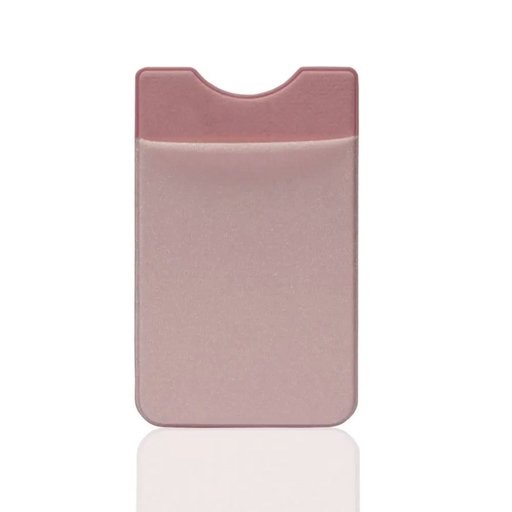 New Fashion Wallet Case Elastic Cellphone Pocket Phone Card Holder Adhesive Sticker