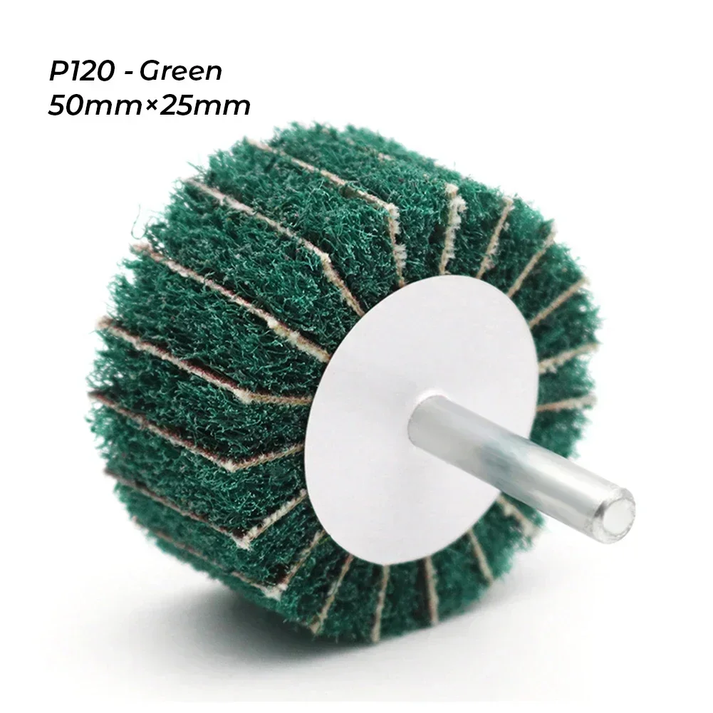 Brand New High Quality Practical Sanding Mop 6mm Shank Flap Wheel P120/P240 Grit Polishing Sanding Abrasive Mop