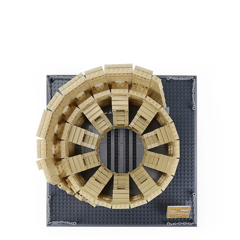 Architecture de reliques historiques de renommée mondiale créative italie Rome colisée bloc ampèremètre Flavium Arenas jouet de construction en brique