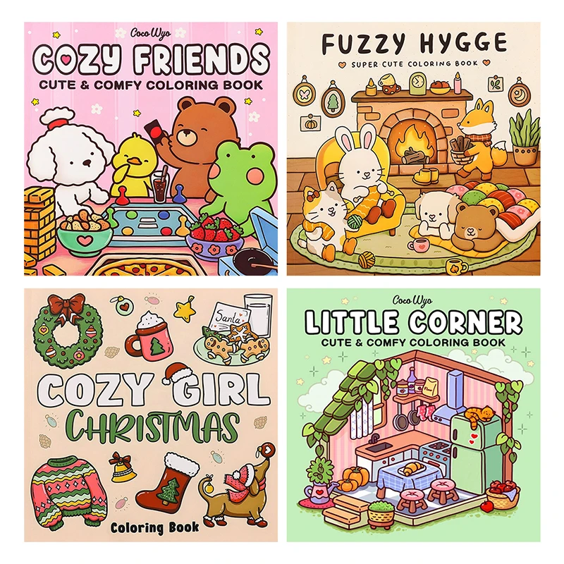 Little Corner: Coloring Book For Adults And Teens Super Cute Designs Of Cozy Hygge Spaces For Relaxation (Cozy Spaces Coloring)