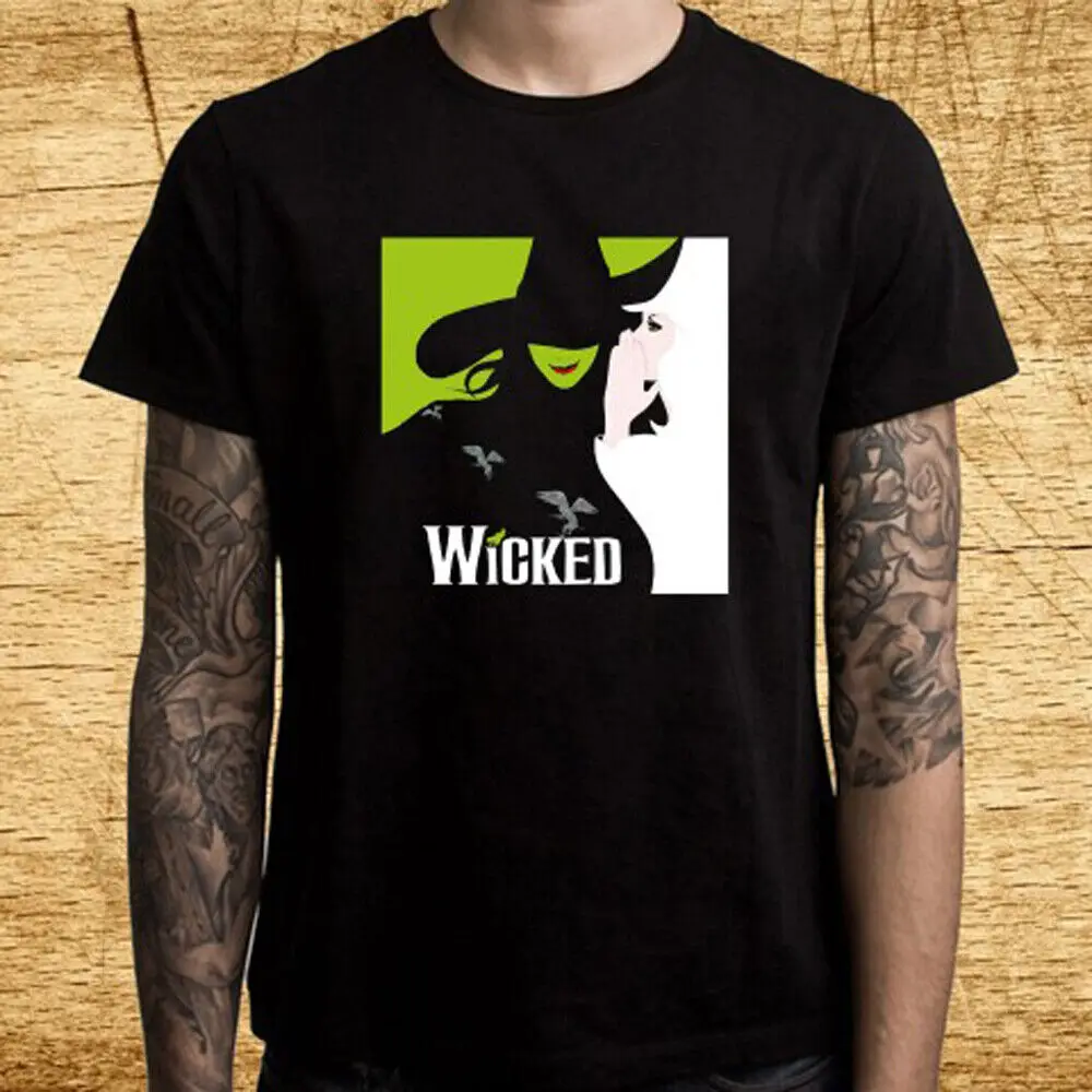 

WICKED Broadway Musical Show Men's Black T-Shirt Size S-5XL