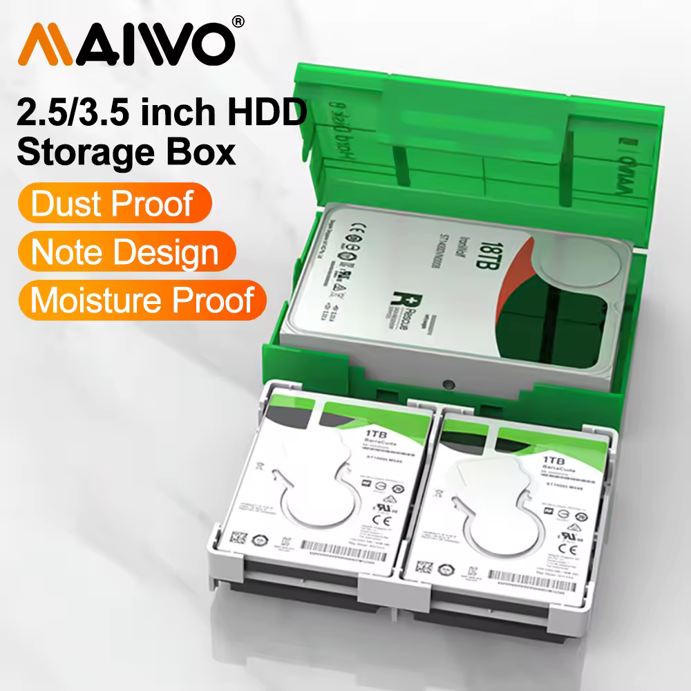 Maiwo 3.5 "Draagbare Harde Schijf Beschermhoes Harde Schijf Externe Opslag Case Met Waterdichte En Schokbestendige Harde Schijf Behuizing