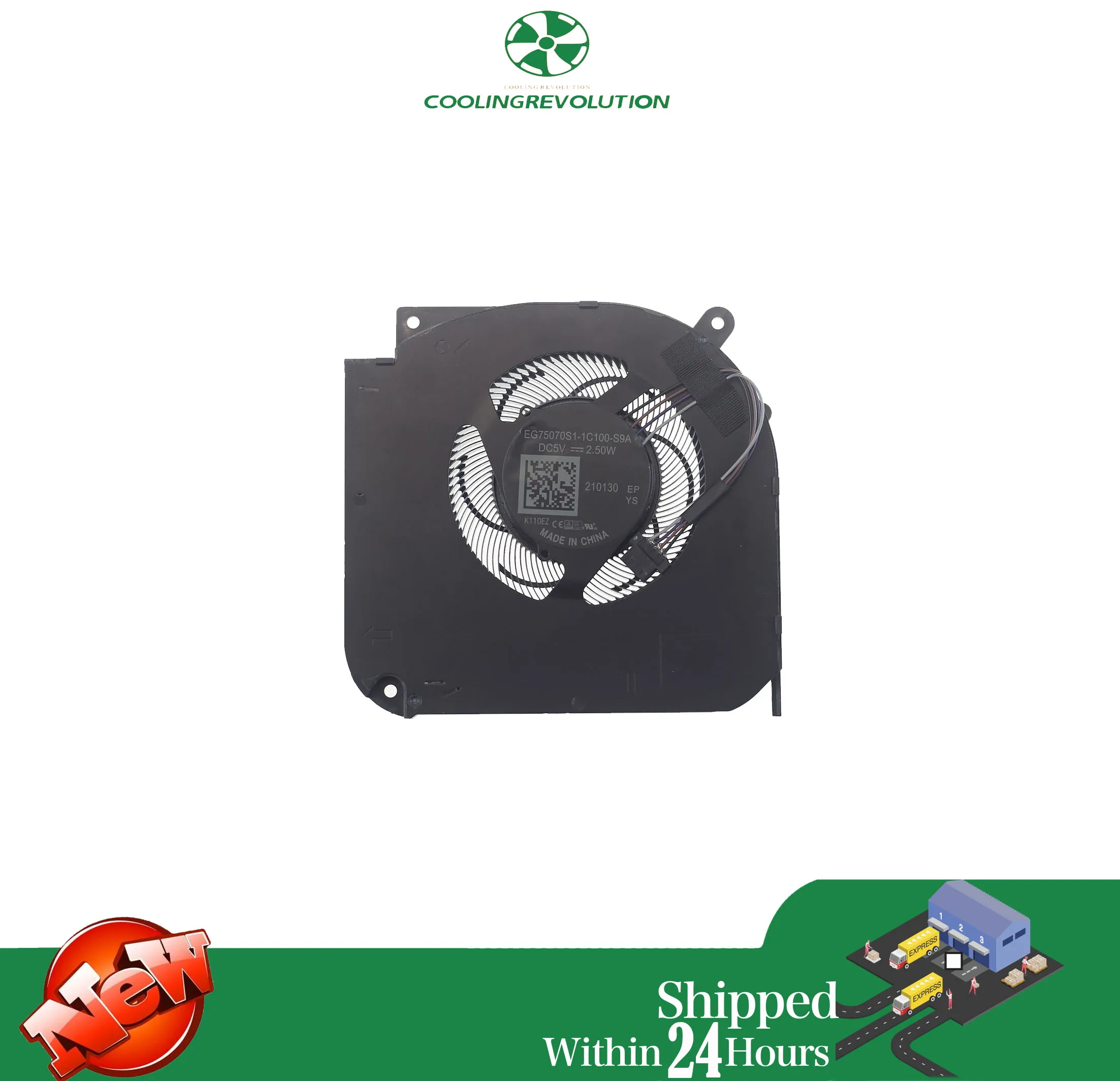 Laptop CPU Cooling Fan EG75070S1-1C100-S9A DC5V 2.50W THER7GK5M6-1411 GK5MP6O 4PIN