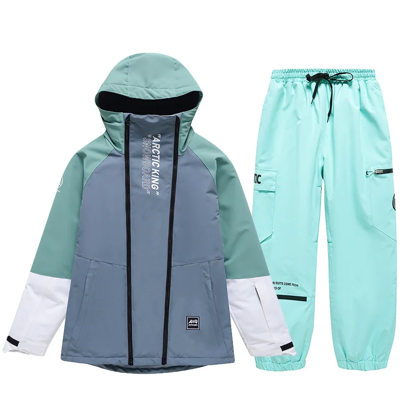 Novo multi-color moda terno de esqui das mulheres dos homens inverno trajes de snowboard térmico à prova dwindproof água à prova de vento roupa de esqui montanha neve casaco