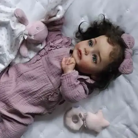 Lifelike Reborn Baby Dolls Girl - 20 Inch Realistic Baby Doll, Real Life Baby Doll Real Looking Newborn Soft Body, Gift Set with Full Accessories for Kids Aged 3+