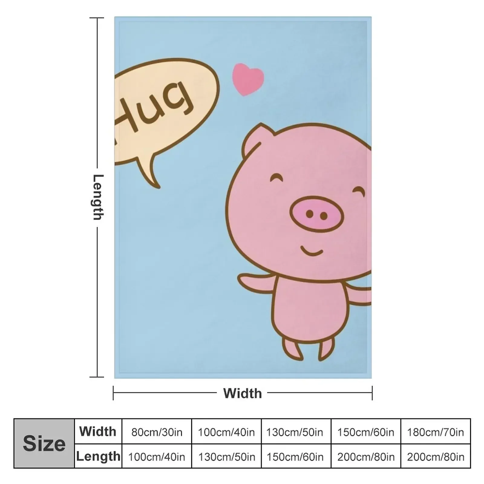 Cute Piggy Hug Throw Blanket Softest Blankets For Sofas Weighted Blankets