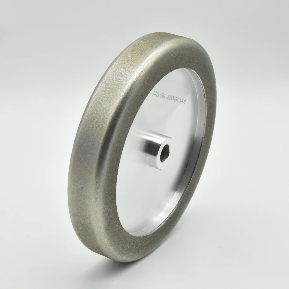 

200 мм шлифовальный круг CBN 8 "x1,25 заточка диск с радиусом края R1/4'' оправка 5/8 дюйма для токарных инструментов из твердосплавной стали HSS зернистость
