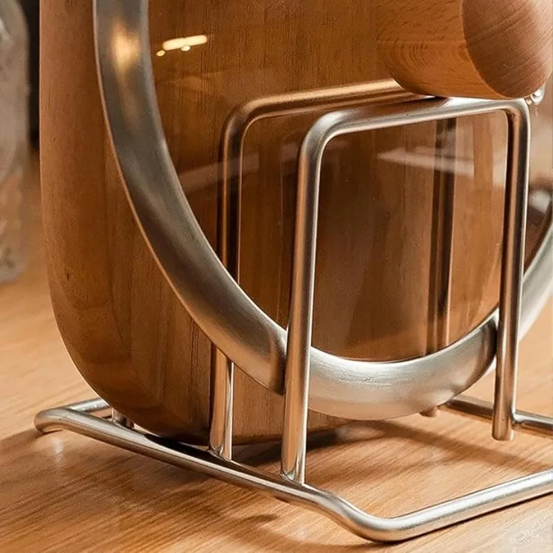 Schneidebrett-Organizer-Ständer aus 304 Edelstahl, robuster Arbeitsplattenhalter für Topf-, Pfannen- und Backformenabdeckungen, Küchen-Aufbewahrungsregal – Detail 5