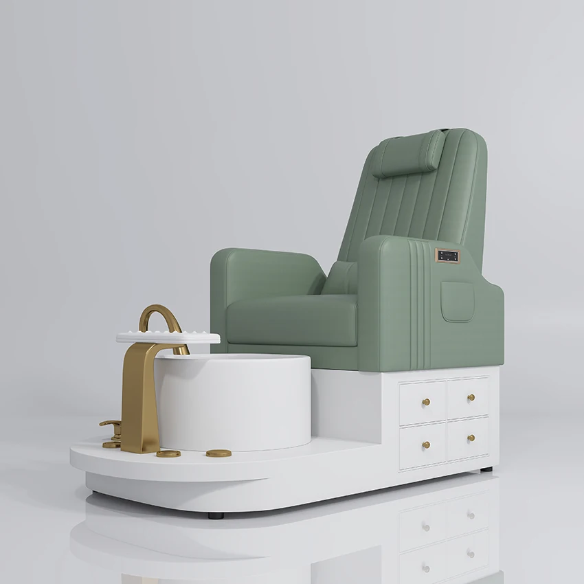 Luxury Hair and Nail Station Foot Bath Massage Nail Art Spa Foot Chair Foot Therapy Station