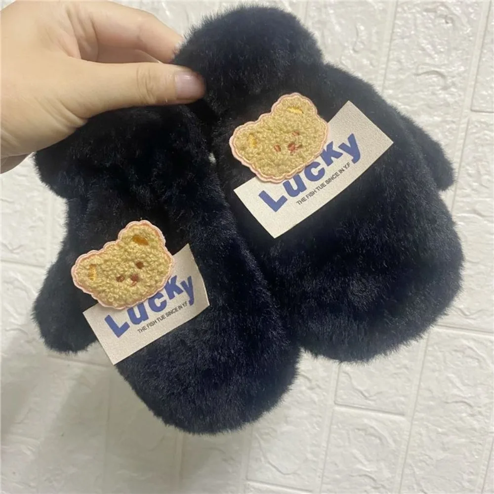 New Touchable Screen Winter Warm Gloves Full Finger Warm Driving Mittens Cute Bear Touch Screen Gloves Outdoor Sports