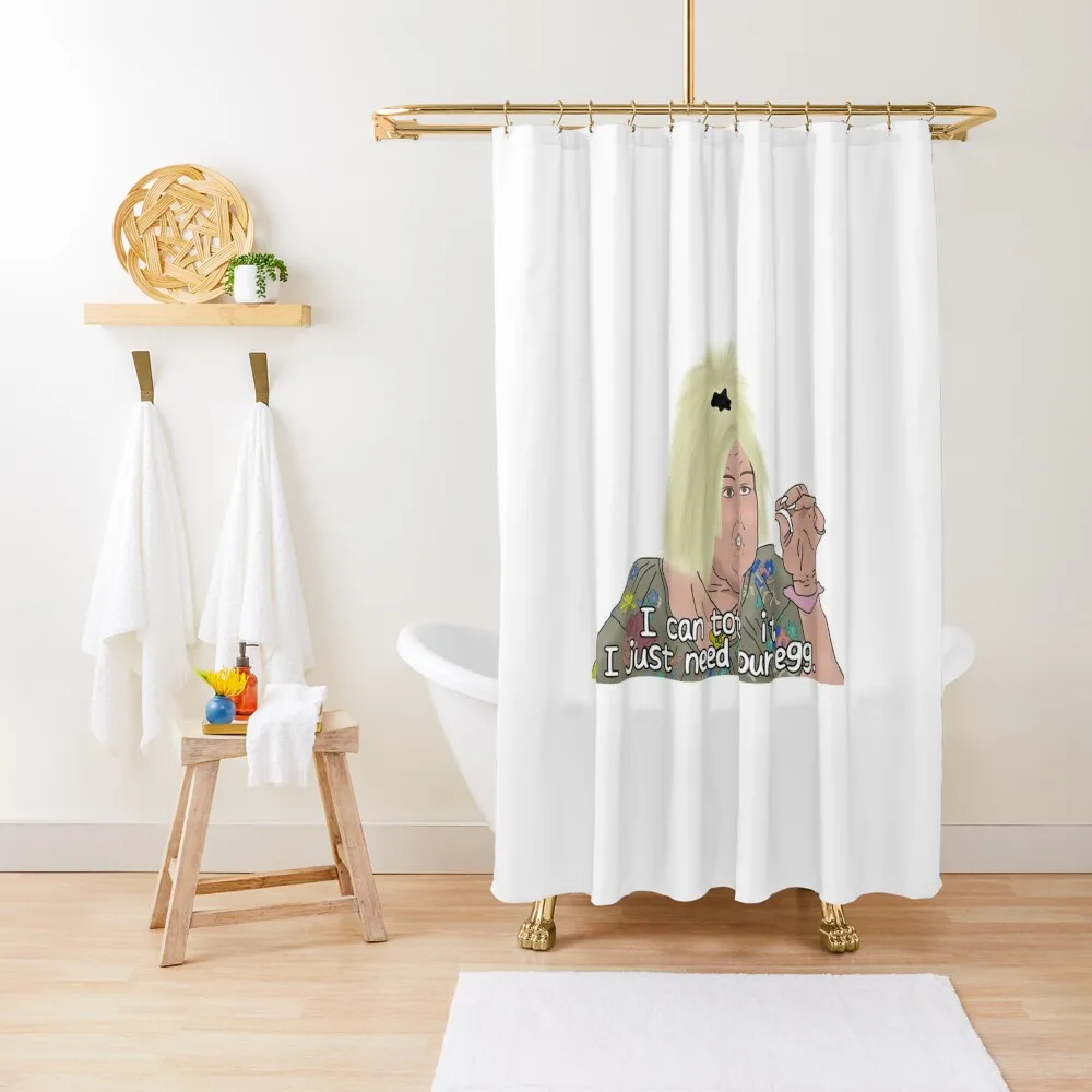 

Angela - I need your egg - 90 day fiance Shower Curtain Window Transparent Bathroom Shower Curtain