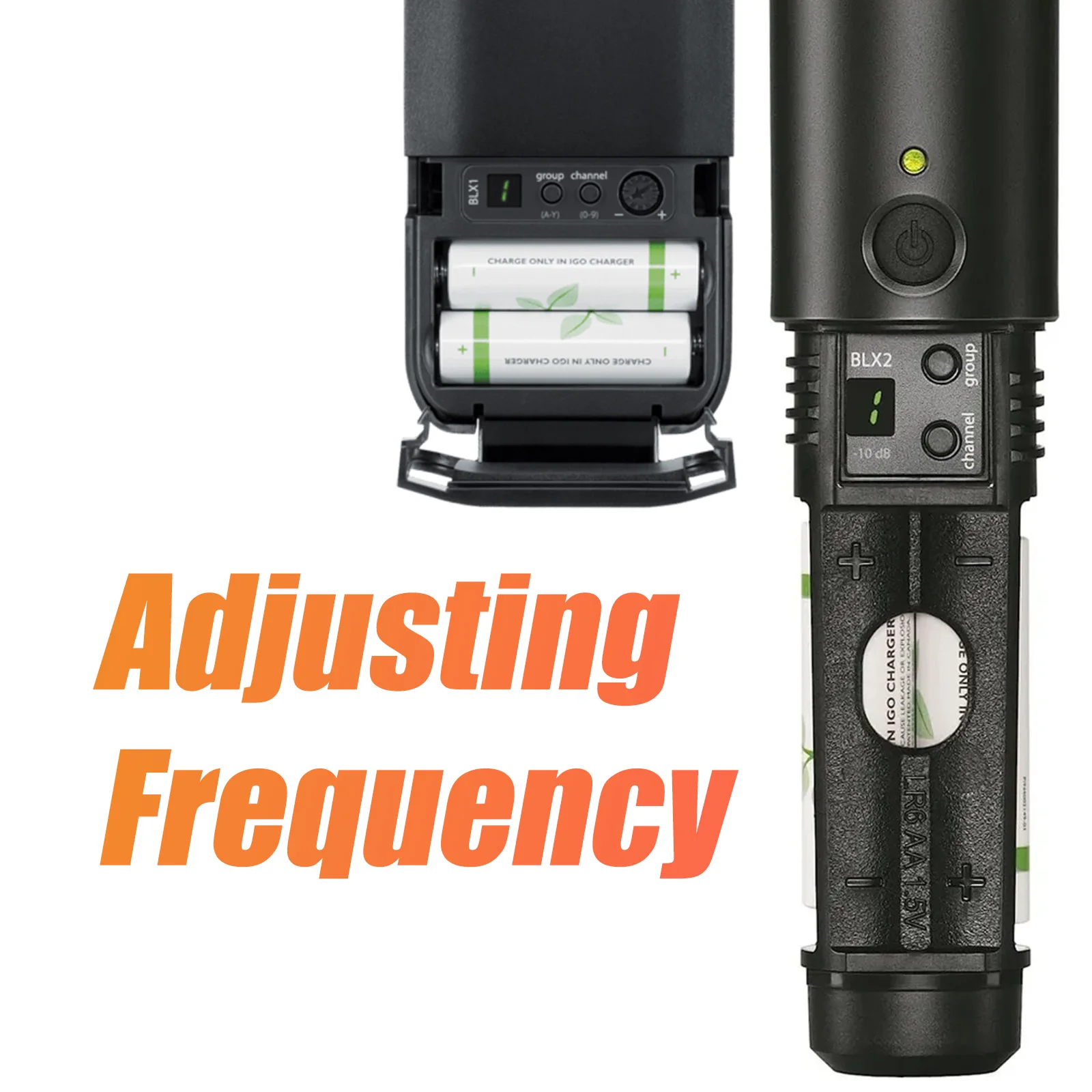 أعلى جودة! BLX4-B58 ميكروفون لاسلكي احترافي 610-640 ميجا هرتز أداء المرحلة ضبط التردد 1 قنوات كاريوكي يده