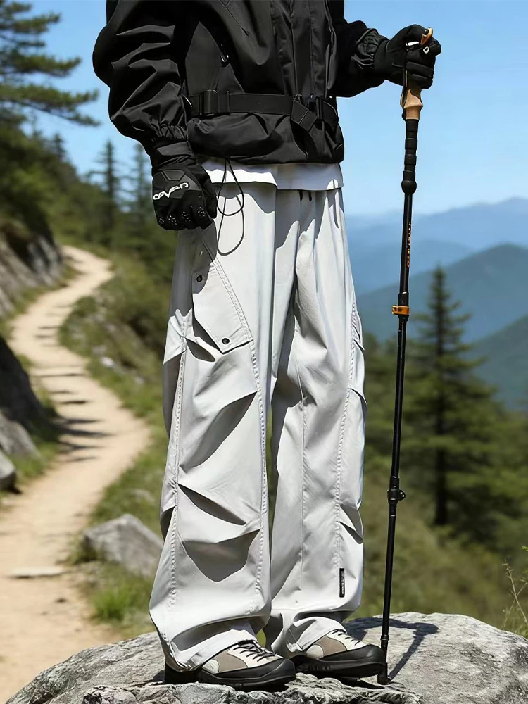 

Men's Outdoor Climbing Trousers Straight Leg Windproof Waterproof Winter Functional Sle Casual Long Pants Workwear