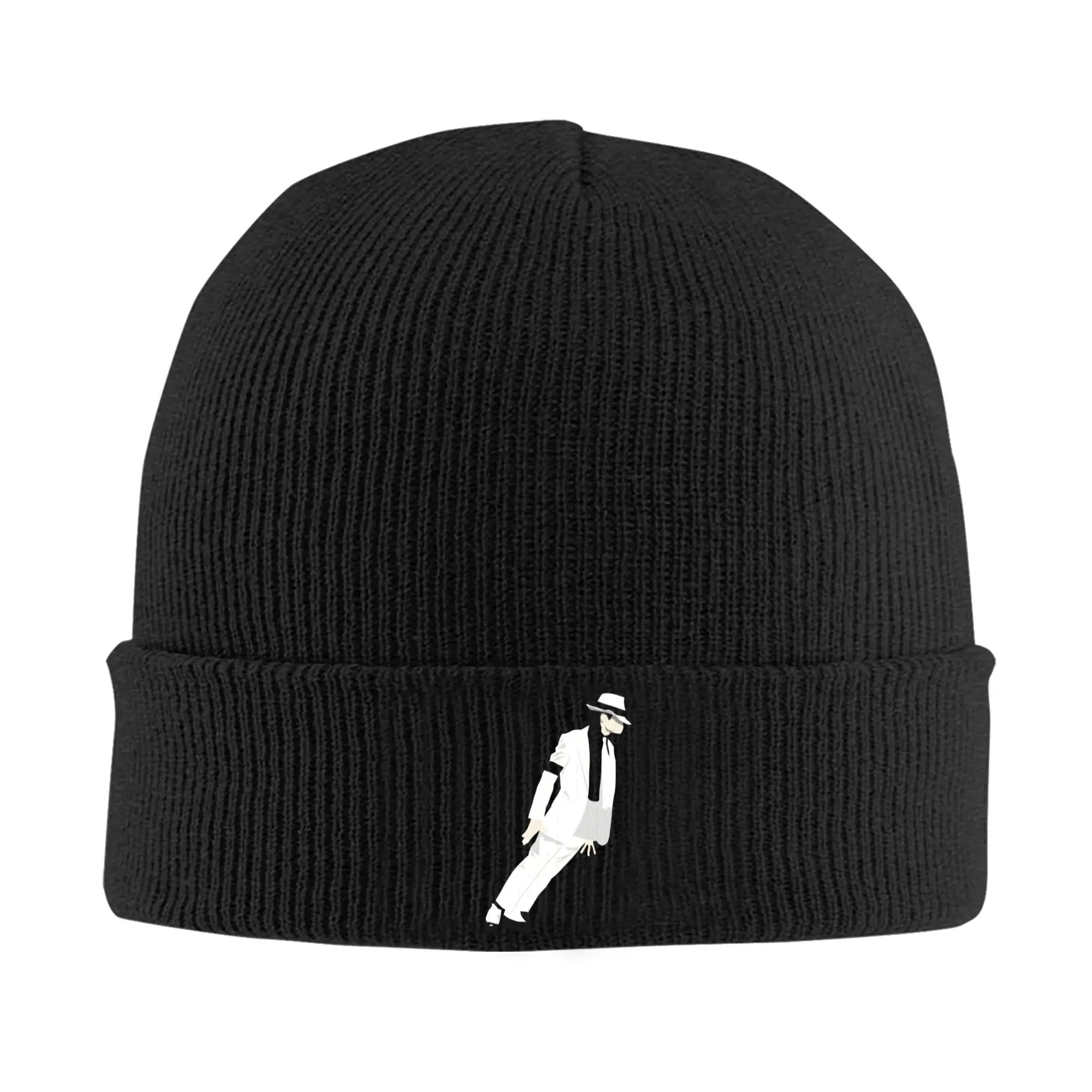 MJ king of pop Smooth Criminal Knitted Caps for Women Men Skullies Beanies Winter Hats Acrylic  Crochet Caps ,