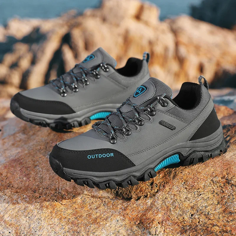 

Новая осенняя противоскользящая уличная мужская обувь большого размера, дорожная походная обувь для папы, удобная повседневная спортивная обувь