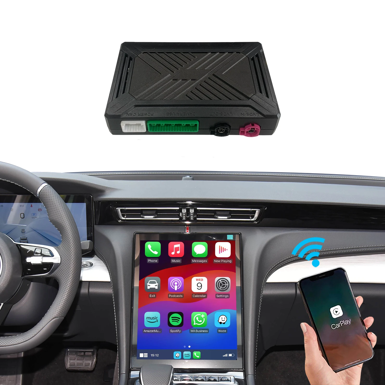 

HONGQI Apple CarPlay for H5 H6 HS3 Retrofit Wireless Android Auto Plug and Play Reverse 360 Camera Interface iPhone Mirroring