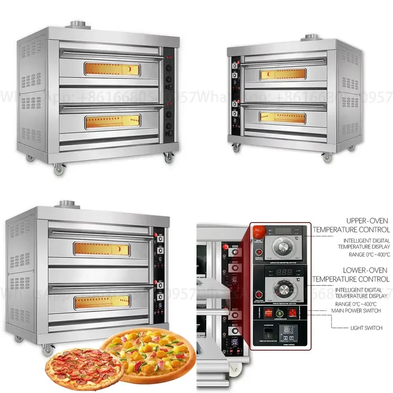 Oven Timer South Start Used Ovens 12 Tray with Weel Hand Loader Pizza Stone Deck