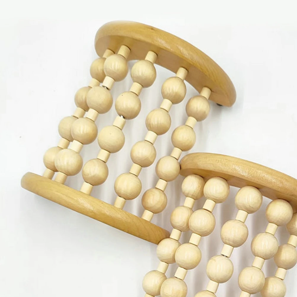 

Массажный ролик из натурального дерева для ног, ног и спины, точечный массаж, облегчение боли, компактный, удобный для путешествий инструмент для восстановления тела