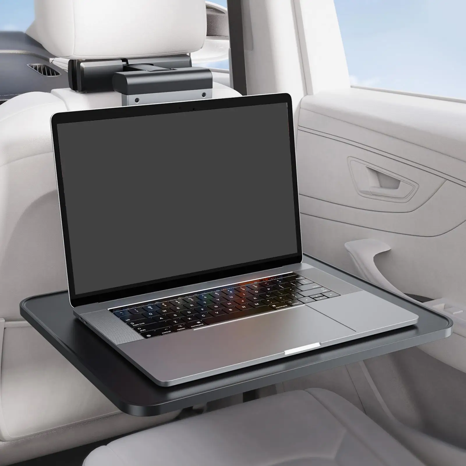 Car Back Seat Tray Foldable Anti-Slip Backseat Eating Table With Magnetic Tablet Phone Holder Auto Backseat Drink Holder Trays