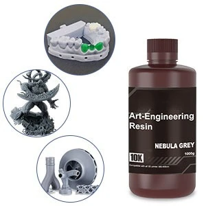 1KG Engineering-Like Resin, High Hardness Scratch Resistant Tappable for LCD 3D Printers, Compatible with Elegoo