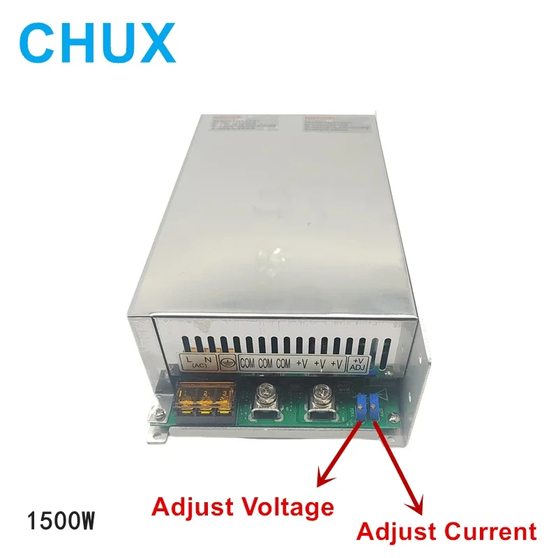 CHUX CC-CV Switching Power Supply 1500W Adjustable 0-24V 36V 48V 60V 72V 80V 90V 100V 110V 220V 300V AC to DC LED Power Supplies