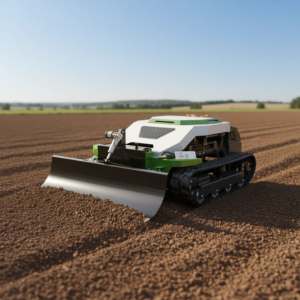 

Радиоуправляемый гусеничный культиватор-косилка 45 ° Вездеходная газонокосилка с дистанционным управлением для ферм, садов и огородов