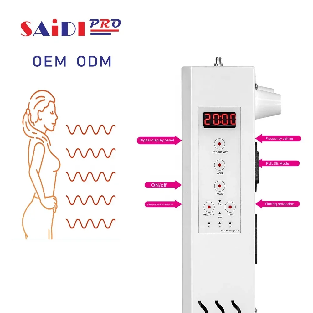جهاز العلاج بالضوء SaiDi 360 واط لمبة العلاج بالضوء الأحمر للوجه 660 نانومتر 850 نانومتر العلاج بالضوء الأحمر بالأشعة تحت الحمراء