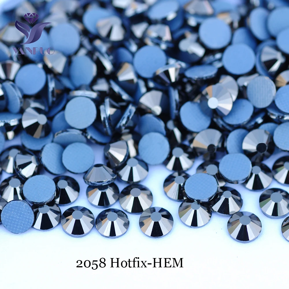 YANRUO 2058HF SS4-SS30 Hotfix Strass-Kristalle mit Klebstoff, Nähperlen, Applikationen für Schuhe und Taschen – Detail 6