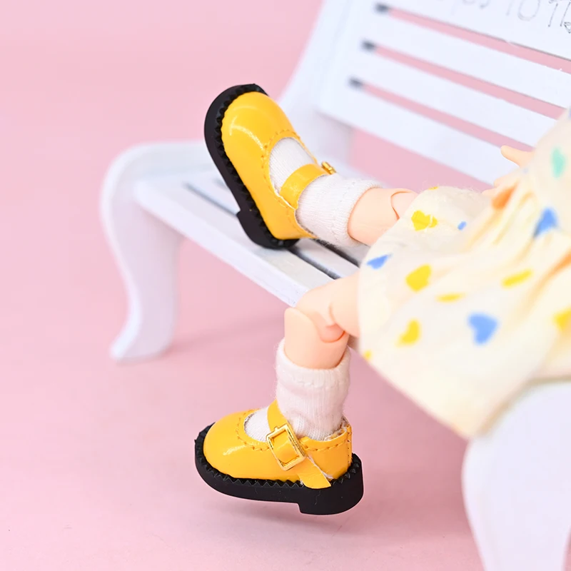 Multiple Colour Obitsu Doll Mary Jane Shoes Dolls Accessories Bjd Doll Leather Shoes Toys For Ddf Body9 1/12 Bjd Gsc Doll