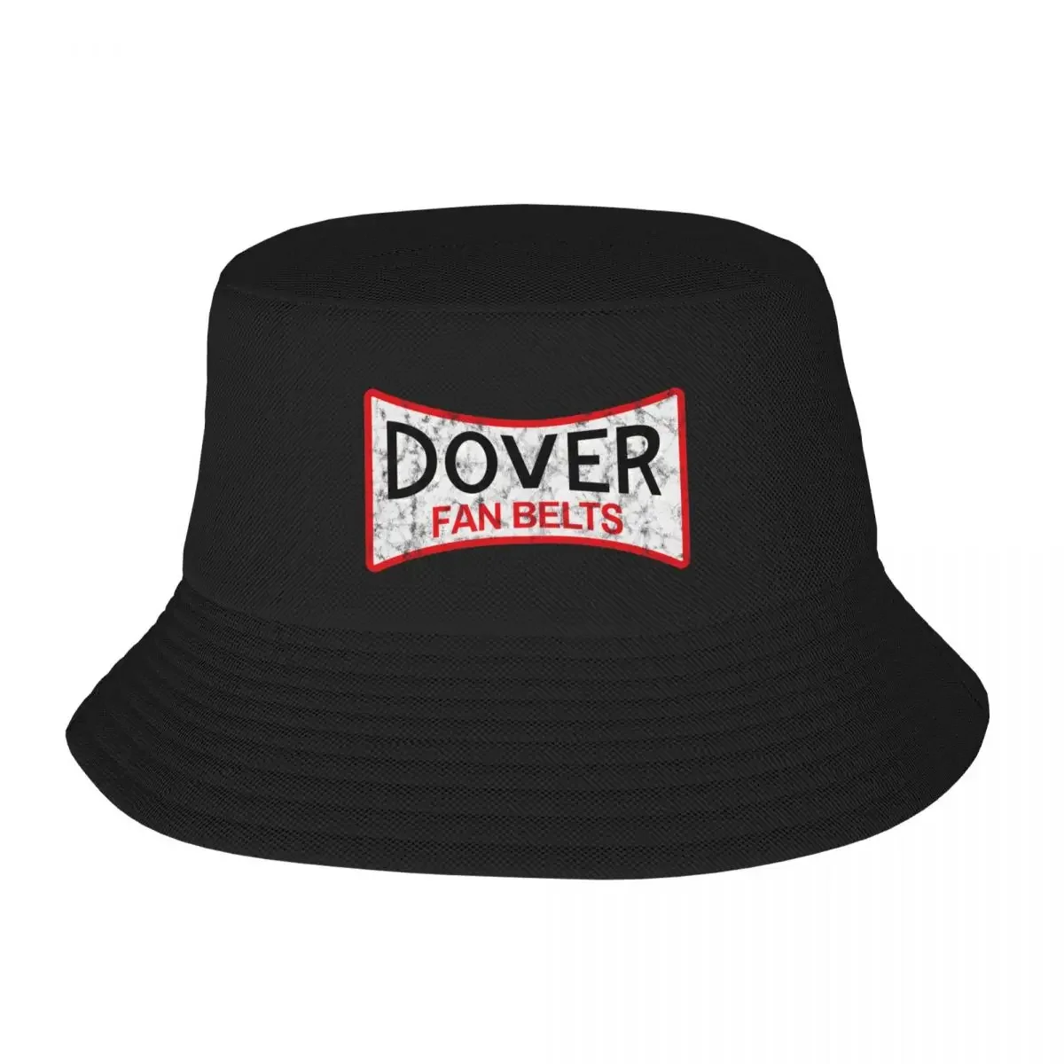 Dover Fan Belts (Original Design - White - Worn) Bucket Hat Vintage tea Hat Boy Women's