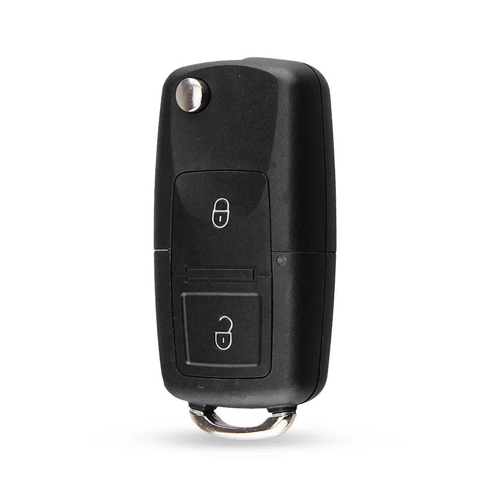 KEYYOU Flip Folding Remote Car Key Shell Case Fob For VW polo passat b5 B6 Tiguan Golf 4 5 Seat Skoda HU66 Blade