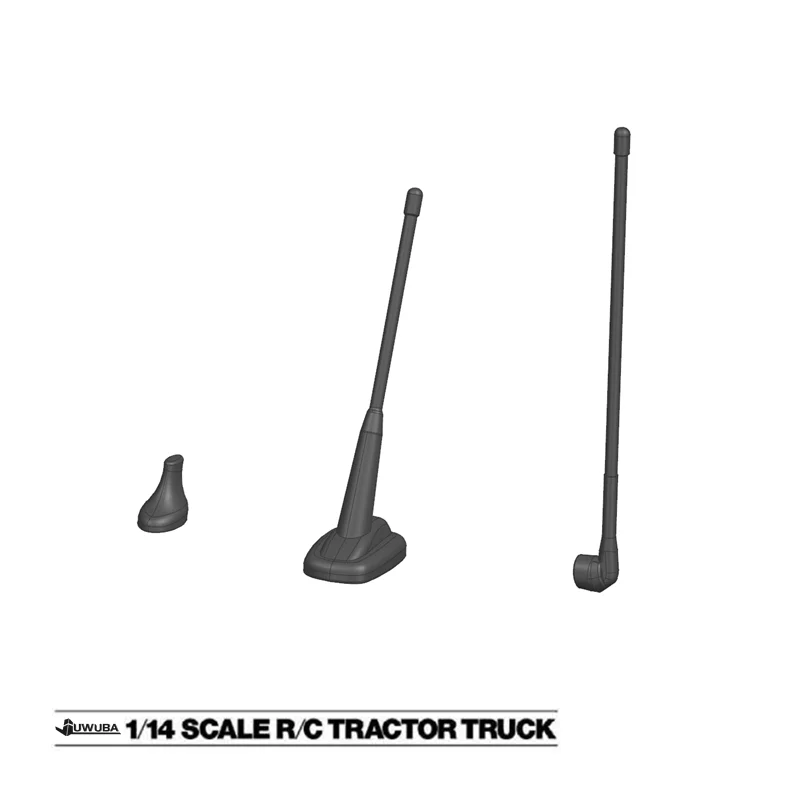 JUWUBA Simulation Roof Antenna for 1/14 Tamiya RC Dump Truck for SCANIA 770S R620 VOLVO BENZ Arocs MAN TGX LESU Car Accessories
