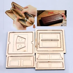21x9.5cm Leather Craft long zipper wallet cutting dies knife mold iron blade cutter
