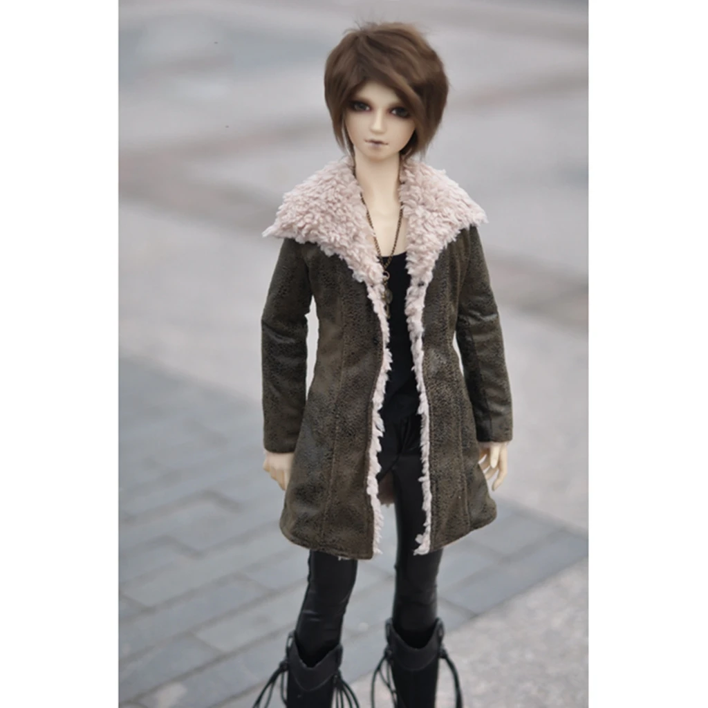 BJD DOLL Long Coat Outfits Top Brown Clothing For Male 1/4 1/3 SD17 70cm 17" 24" Tall MSD SD DK DZ AOD HEDUOEP