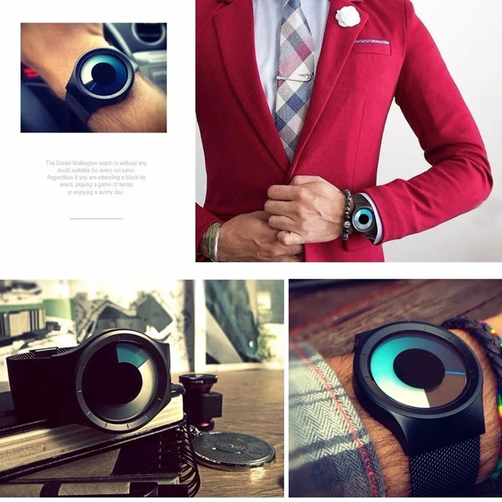 Fashion Stainless steel Unisex Watch Clock Relogios Masculino Creative Quartz Watches Men Fashion Brand Male female Designer