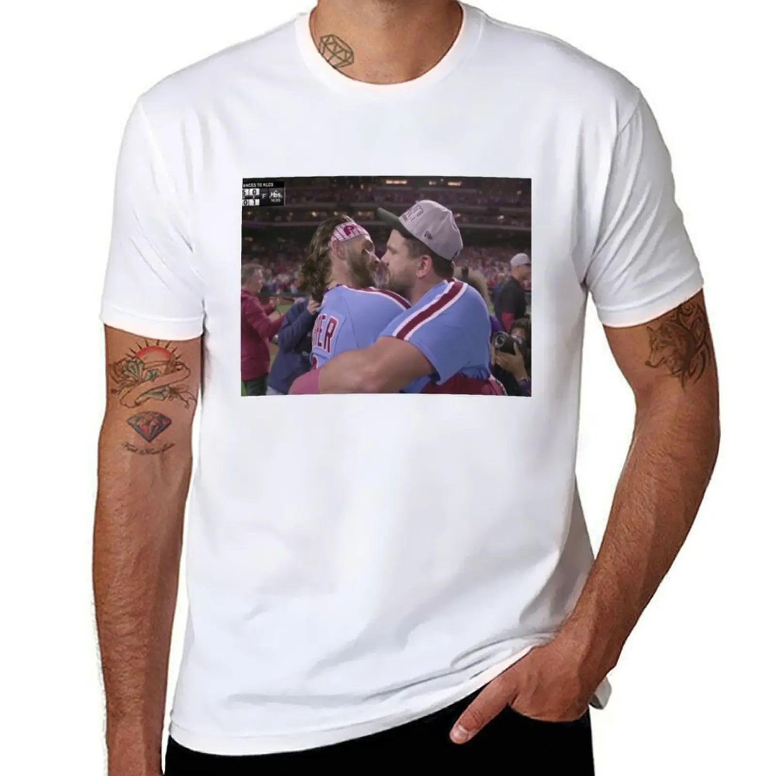 

Bryce and Kyle Kissing T-Shirt t shirts for man graphic vintage man t shirts for men casual cotton t shirts man 100% T-Shirt