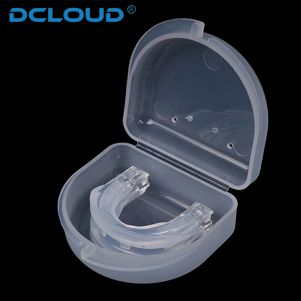 1Set Stop Snoring Mouth Guard Anti Snore Adjustable Custom Mold Mouthpiece Sleep Aid Prevent Snore