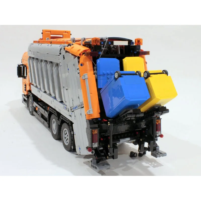 

MOC-92116 Городская уборка, транспортный автомобиль для мусора, строительный блок, модель 4845, детали MOC, креативная детская игрушка на день рождения для мальчиков, подарок