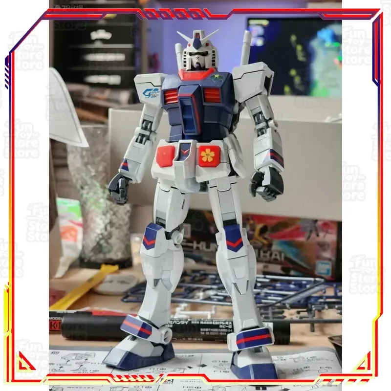 Bandai Gundam RX-78-2 MG 1/100 Model Kit Anime Action Figure Assembly Toy Gift for Boys Official Licensed MODEL KIT GUNDAM